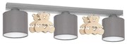 Detské stropné svietidlo BEAR 3xE27/60W/230V