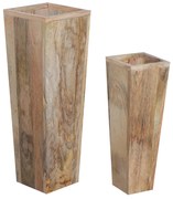 furniture-nabytek.cz - Kvetináč Hina 2 ks z mangového dreva