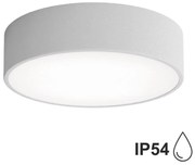 Kúpeľňové stropné svietidlo CLEO 2xE27/24W/230V pr. 30 cm šedá IP54