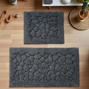 Sada kúpeľňových koberčekov BOSTON 10 grafitová