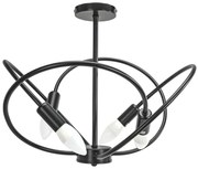 Toolight Toolight, stropné svietidlo 4xE27 APP1093-4C, čierna, OSW-04409