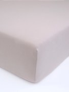 Jersey prostěradlo do postýlky s elastanem 70 × 140 cm – cappuccino