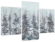 Obraz - Borovicový les II., aquarel (90x60 cm)