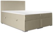 Manželská posteľ Boxspring 160 cm Morcano (béžová) (s úložným priestorom). Vlastná spoľahlivá doprava až k Vám domov. 1044275