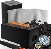 Terasový ohrievač Vonkajší plynový krb Planika Rio +Poťah +Obal