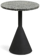 Čierny príručný stolík Kave Home Melano