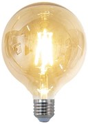 LED dizajnová žiarovka transparentná - 8 cm E27/4W