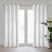 ZÁVES NA KRÚŽKOCH MARGARET 140X250 CM BIELA