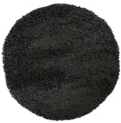 Koberec Shaggy Dream okrúhly 8003 Ø1,2 m čierny