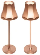 Sada 2 retro stolových lámp medených nabíjateľných IP44 - Granny
