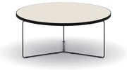 Okrúhly konferenčný stôl TENDER, priemer 90 cm, zemitá