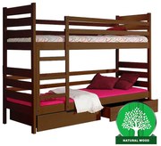 Poschodová posteľ Darek 190x80 orech