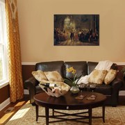 Obraz na plátne Adolph Menzel - Frederick Veľký hrá na flaute v Sanssouci | rôzne rozmery