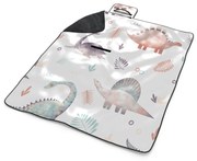 Sablio Plážová deka Maľované dinosaury: 200x140 cm