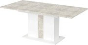 Rozkladací stôl Grays 134/174x90 cm betón/biela