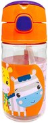 Plastová fľaša na pitie Fisher-Price so žirafou a zebrou - 350 ml