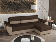 Rohová sedacia súprava Radiant L2 (tmavohnedá + béžová) (P). Akcia -20%. Vlastná spoľahlivá doprava až k Vám domov. 1057455