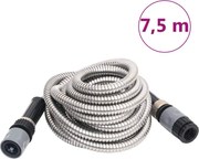 Záhradná hadica s tryskou, strieborná 0,6" 7,5 m, oceľ