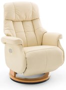Elektrické kreslo Calgary Comfort XL krémové Rozmer: podstava natur