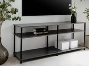 Široký regál/TV stolík Theo, antracitový%