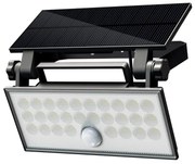 TOP LIGHT Svetlo nástenné Heleon PIR PRO, Čierna