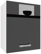 Kuchynská skrinka Belini horná 45 cm čierny lesk INF SG45/1/WT/B/0/F