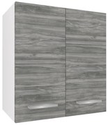 Kuchynská skrinka Belini horná 60 cm šedý antracit Glamour Wood TOR SG2-60/2/WT/GW1/0/E