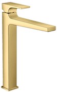 Hansgrohe Metropol, vysoká umývadlová batéria, s výpustom Push-Open, zlatá lesklá, HAN-32512990