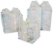 Sada 3 vianočných dúhových darčekov vrátane LED - Niji