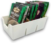 Organizér na korenie vo vreckách, zásobník, BEN3 - biely, 20x14x8
