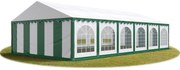 Párty stan Economy 6 x 12 m | zeleno-biela