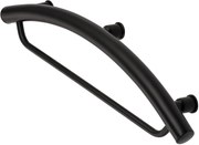 Deante Vital príslušenstvo, nástenné kovové madlo s miestom pre uterák, čierna matná, DEA-NIV_B41H