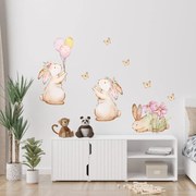 PIPPER. Samolepka na stenu "Zajace 2"