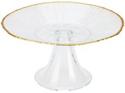 Sklenený servírovací podnos na nohe Mia, (fi) 21 cm