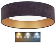 Brilagi - LED Stropné svietidlo VELVET LED/24W/230V 3000/4000/6400K šedá/zlatá BG0275