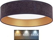 Brilagi - LED Stropné svietidlo VELVET LED/24W/230V 3000/4000/6400K šedá/zlatá