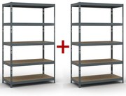 Policový regál 1+1 ZADARMO, 1966x1200x600 mm, nosnosť 280kg