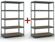 Policový regál 1+1 ZADARMO, 1966x1200x600 mm, nosnosť 280kg