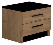 Nočný stolík TOD dub craft/čierna