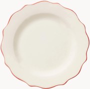 Ručne maľovaný raňajkový tanier Scalloped