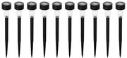 SADA 10x LED Solárna lampa LED/0,06W/1,2V 6000K IP44 40 mAh