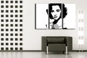 Ručne maľovaný POP Art obraz Elizabhet Taylor | rôzne rozmery