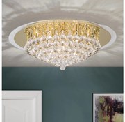 Orion DLU 2378/9/62-Krištáľové str. svietidlo GLORIA 9xG9/40W/230V pr.62 cm zlatá