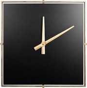 Dekoračné kovové nástenné hodiny v modernom štvorcovom štýle