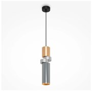 Maytoni MOD303PL-01CFL3 - Luster na lanku PALETTE 1xGU10/40W/230V zlatá/šedá