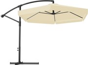 CH Krémový záhradný slnečník Banana s obalom - 3m