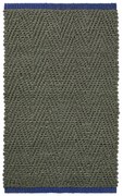 Tmavozelený jutový koberec 50x80 cm Notes – Mette Ditmer Denmark