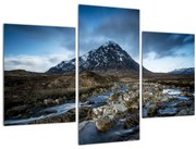 Obraz hory a rieky (90x60 cm)