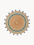 Okrúhly ručne tkaný detský koberec Lovis