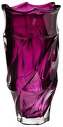 KRIŠTÁĽOVÁ VÁZA BOHEMIA FLAMENCO 300 MM FIALOVÁ